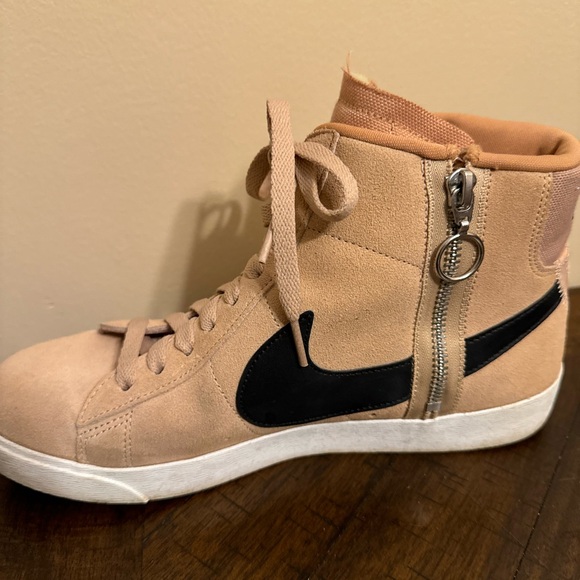 Nike Women Blazer Mid Rebel Bio Beige Summit White Black Size 8.5‎  (BQ4022-200) - Picture 4 of 8